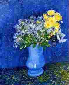Vincent Van Gogh Vase with Lilacs, Daisies Anemones china oil painting image